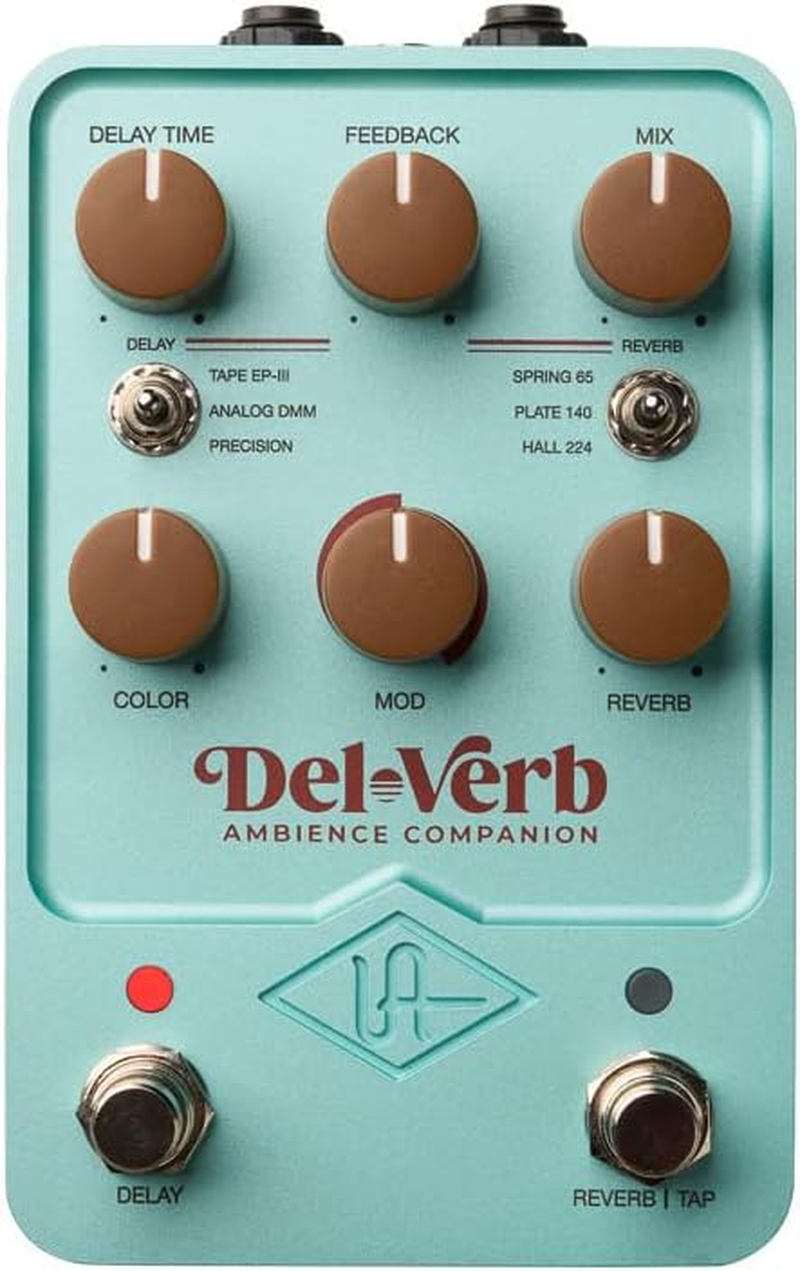 Universal Audio UAFX Del-Verb Ambience Companion Delay Reverb Pedal Effector