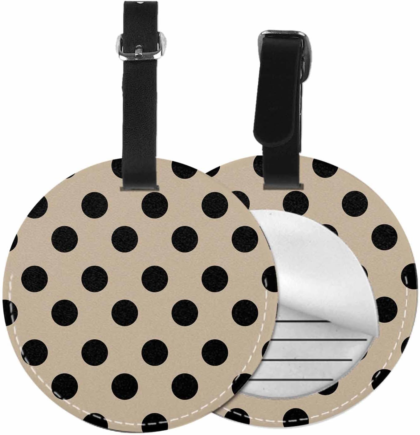 TKS MITLAN 1 Pcs Luggage Tag Basketball Skin Texture Privacy Cover ID Label Address Card for Travel Bag Suitcase Leather Luggage Tag for Women Men Girls Travel(Round)