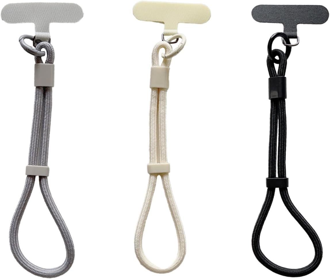3Pcs Phone Lanyard, Adjustable Self-Locking Phone Wrist Strap Anti-Theft, Phone Strap, Water Cup Keychain Pendant, Short Wrist Rope Phone Chain with Spacer image number 5