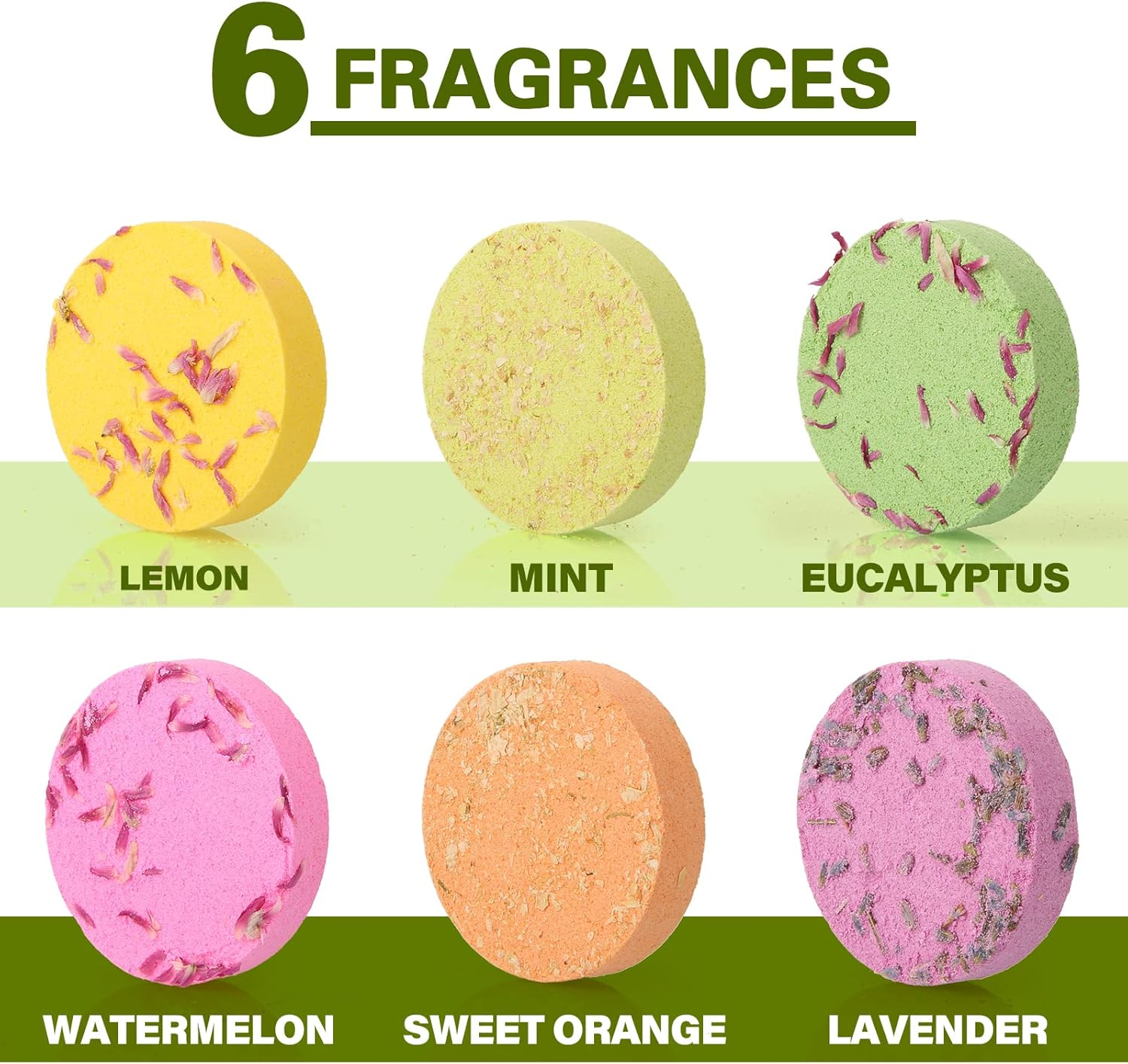 EDIMENS 6Pcs Shower Steamers Aromatherapy, Stress Relief Shower Bombs Gift, Mothers Day Gift, Self Care & Relaxation for Mom，Christmas, Birthday, Valentines Day Gifts for Women image number 5