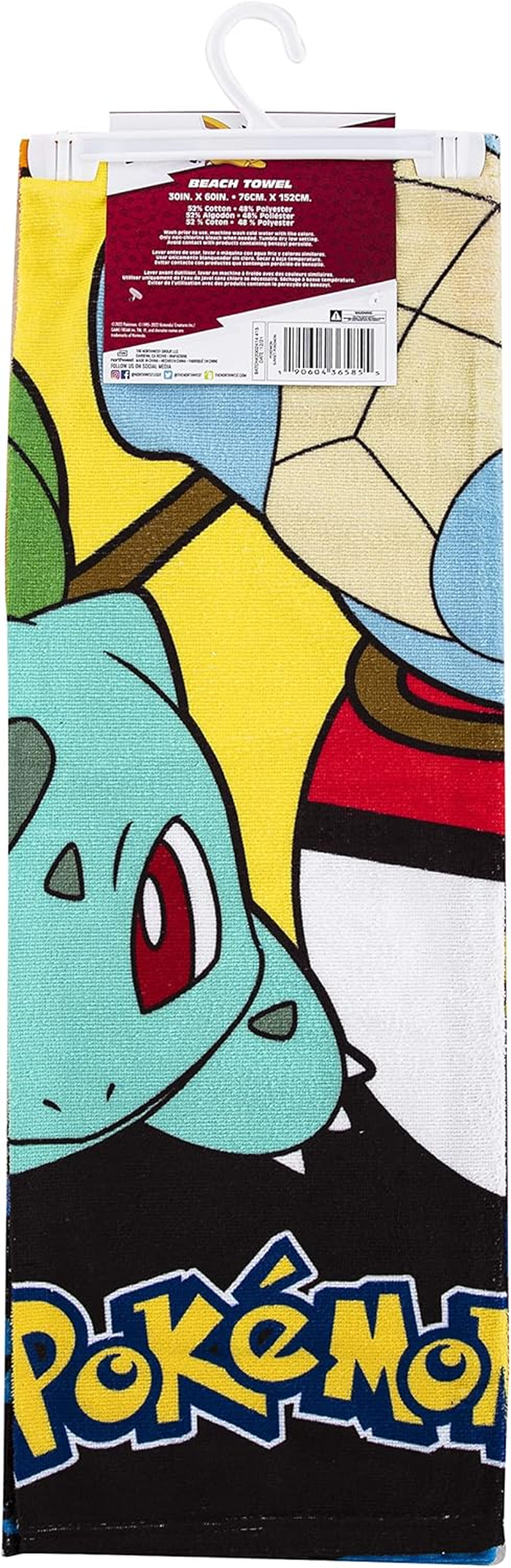 Northwest Beach Towel, 30" X 60", Sunset Pokemon image number 4