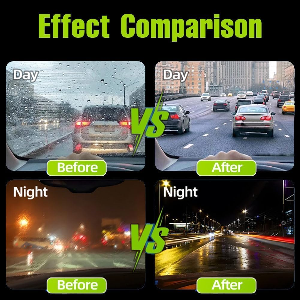 Oil Film Brush 2.0,Clear Vision Glass Cleaner for Car Windows,Clearview Shield Windshield Cleaner(2Pcs) image number 1