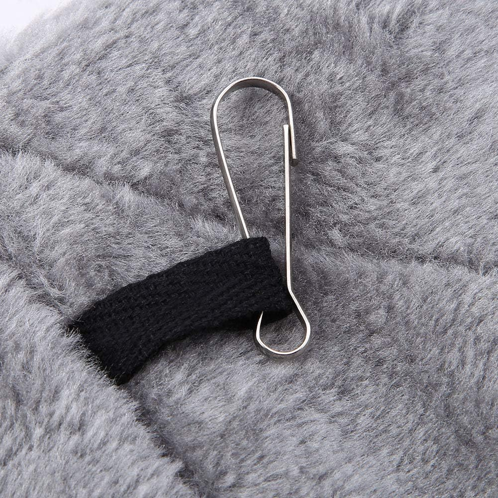 VIFER Bird Hanging Cage Soft Plush Hammock Hanging Cage Tent for Birds Parrot Winter Warm Bed Pet Toy(S-Gray) image number 5