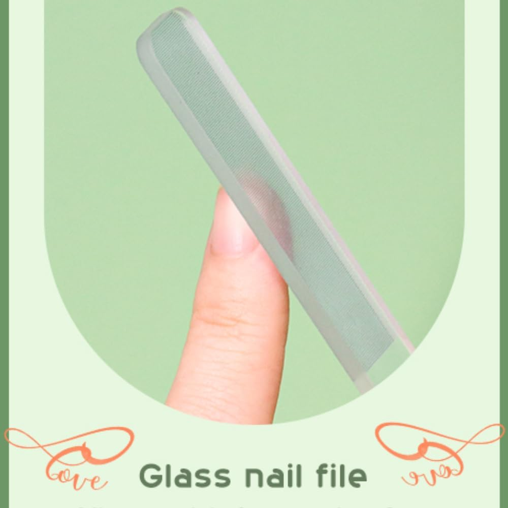 8PCS Glass Nail File, Nail Shiner, Nano Nail Buffer, Glass Nail File Crystal Shine Polishe for Natural Nails, Independent Packaging for Portable Use image number 1