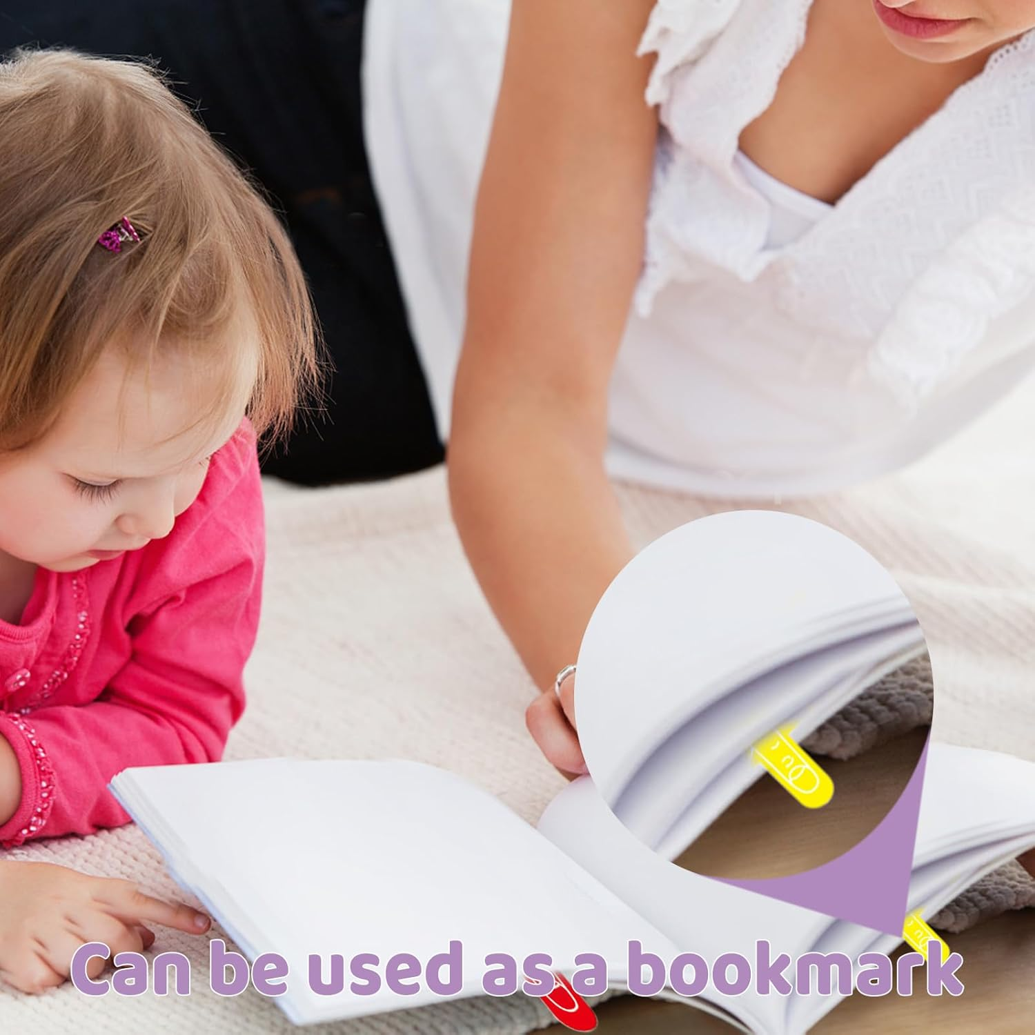 Bagentry 8 Pcs Finger Spacers for Writing with Guided Reading Strips, One Finger Spacer Handwriting Tool, Word Spacing Tool Dyslexia Aid Bookmark for Home Classroom School Supplies (8 Colors) image number 4