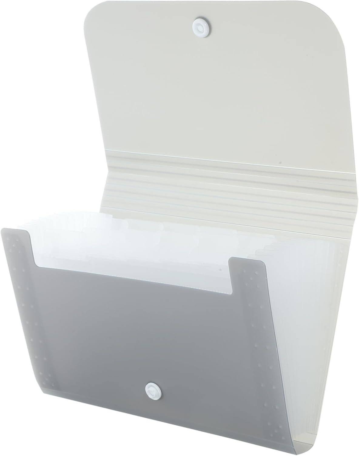 FUNOMOCYA Accordion File Folder Organizer, Small A6 Multi-Layer Expanding Document Wallet Dividers for Travel Document Holder and Receipt Storage, Grey image number 2