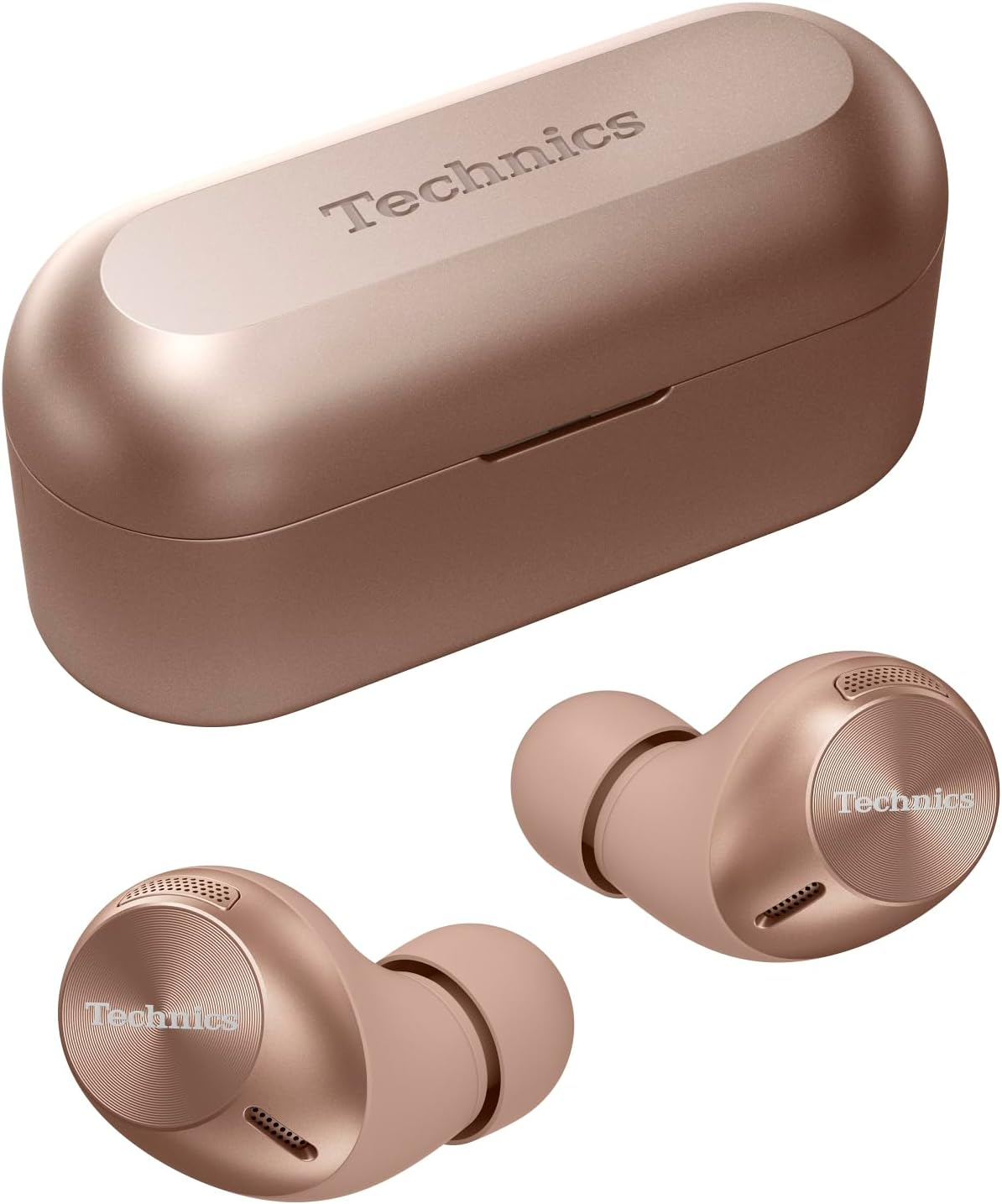 Technics AZ40M2 True Wireless Bluetooth Earbuds with Active Noise Cancellation, Multipoint Connection, Mic, and up to 5.5 Hours Play Time, Silver(Eah-Az40M2Es)