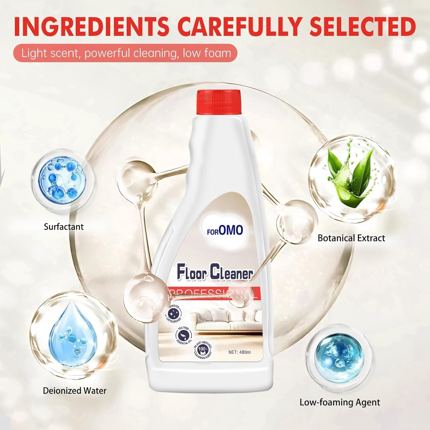 3-Pack Multi-Surface Floor Cleaning Solution Compatible with Roborock Q5/Q7/Q8/S7/S8/Qrevo Series, All Robot Vacuums & Wet Dry Vacuum, Floor Cleaner for Mopping, Pet & Kid Friendly, Fresh-Scented image number 2