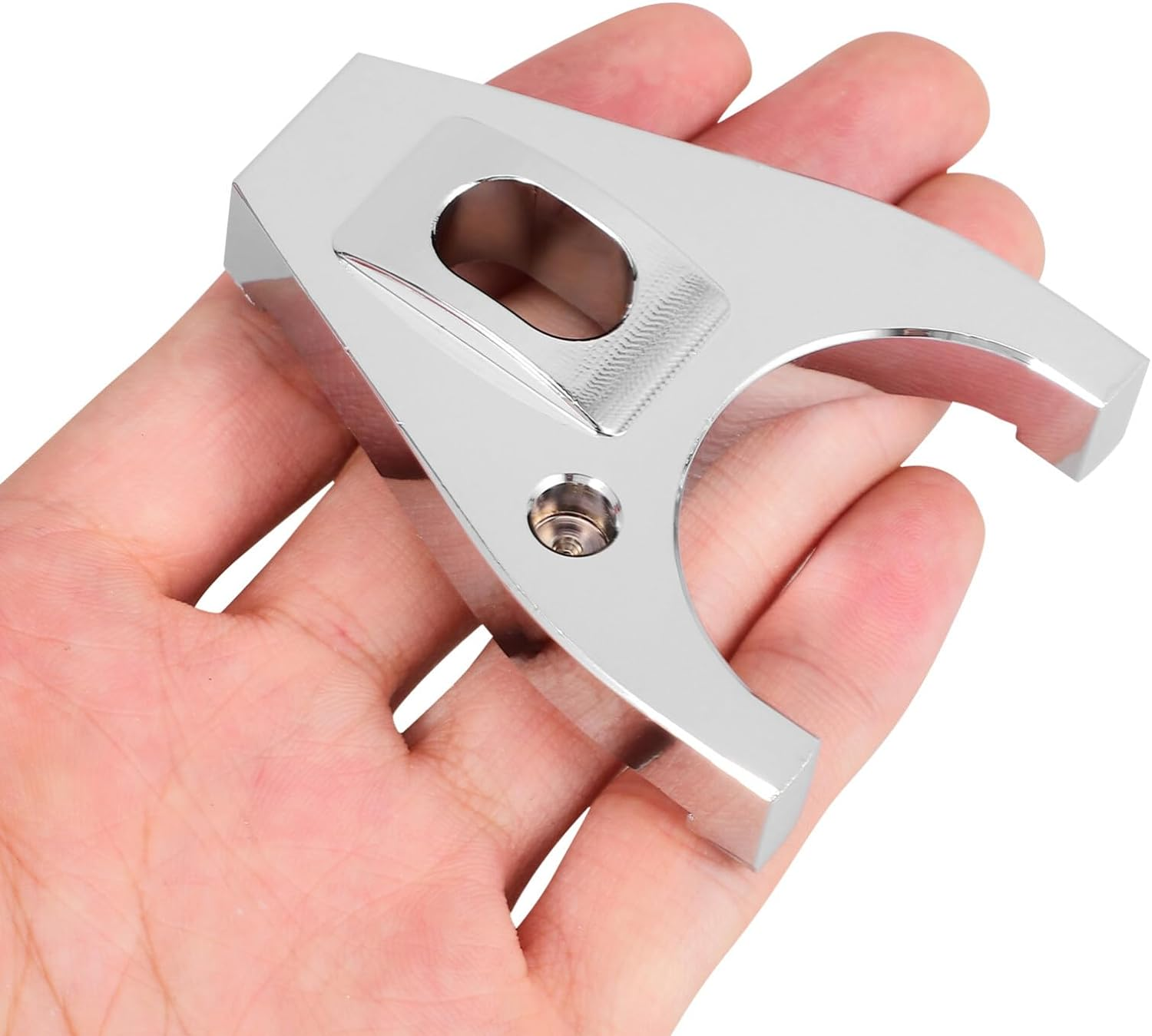 Gatuida Aluminum Distributor Clamp Sturdy Hold-Down Bracket for Various Car Models Easy Installation Fixed Screws Construction for Enhanced Performance image number 4