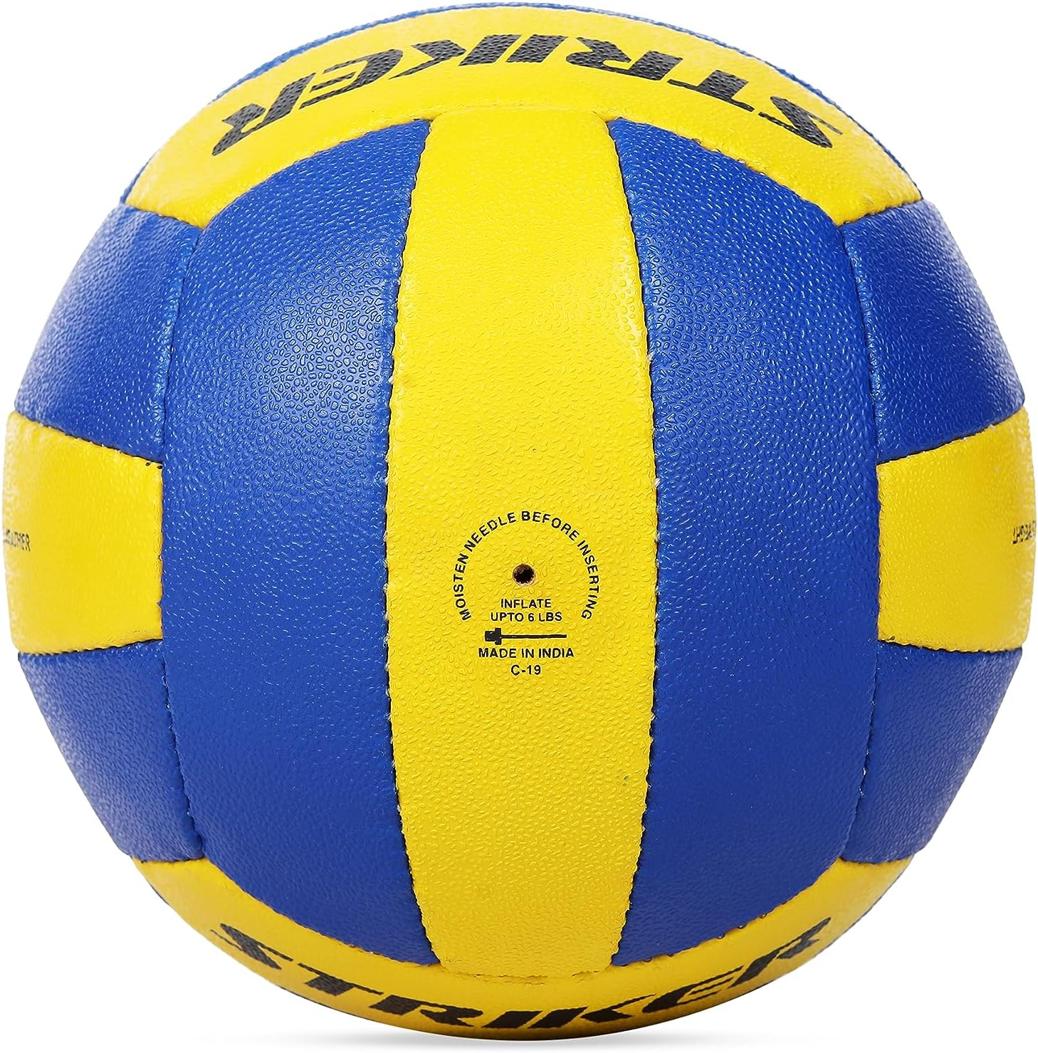 Cosco Striker Volleyball, Size 4, Yellow/Blue image number 1