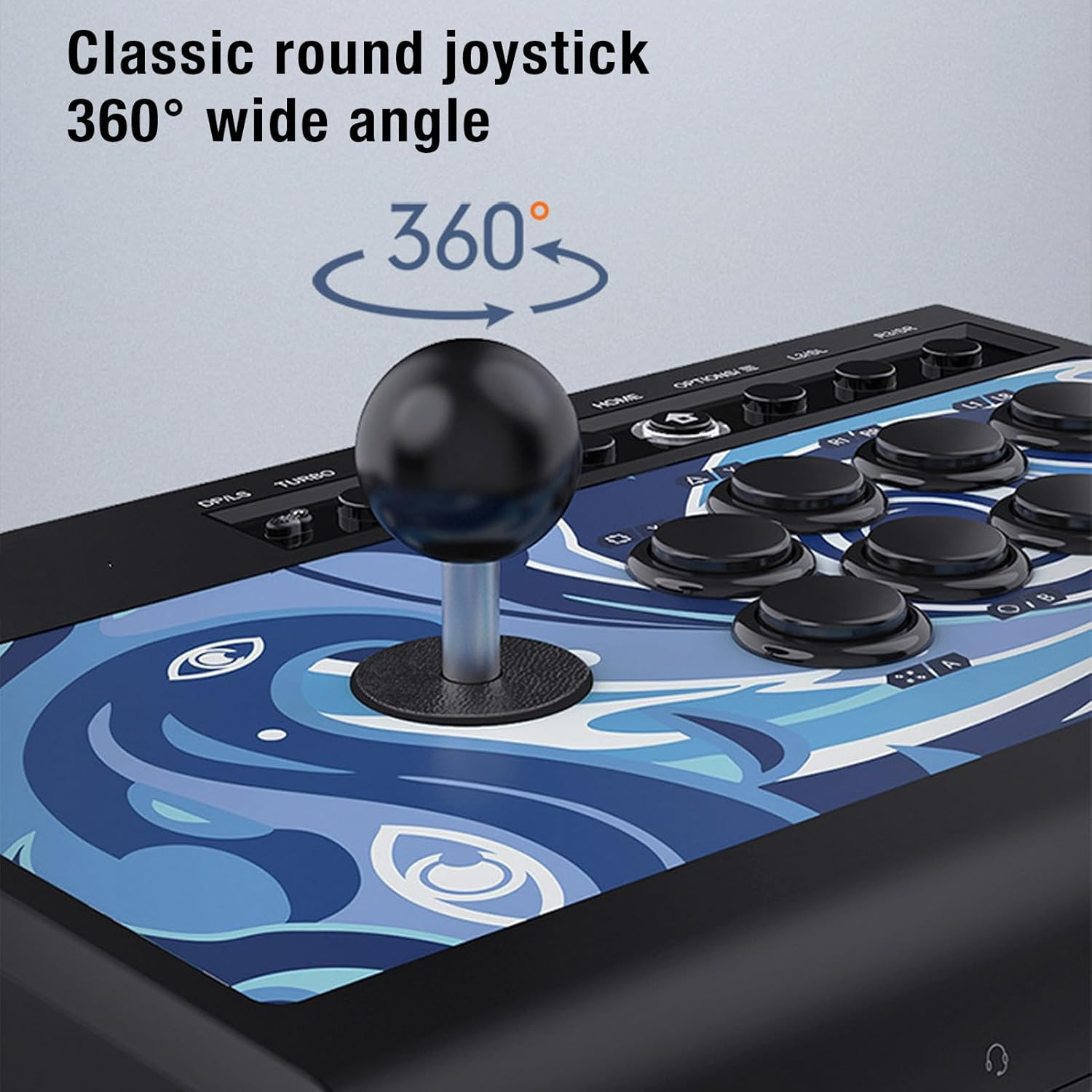 Stick PC, Multi Functional Keys Controller Fighting Stick with USB Port Turbo Sound Function, Game Keyboard for PS3 for Switch for Switch Lite for PC image number 1