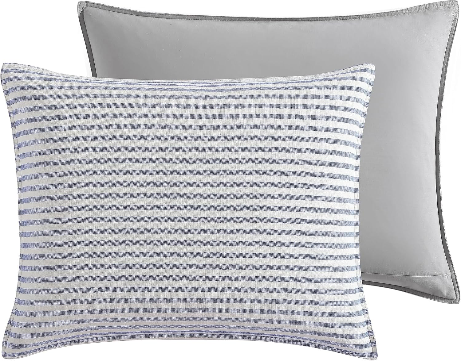 Nautica 220088 Fairwater Duvet Cover Set,Blue,Full/Queen image number 3