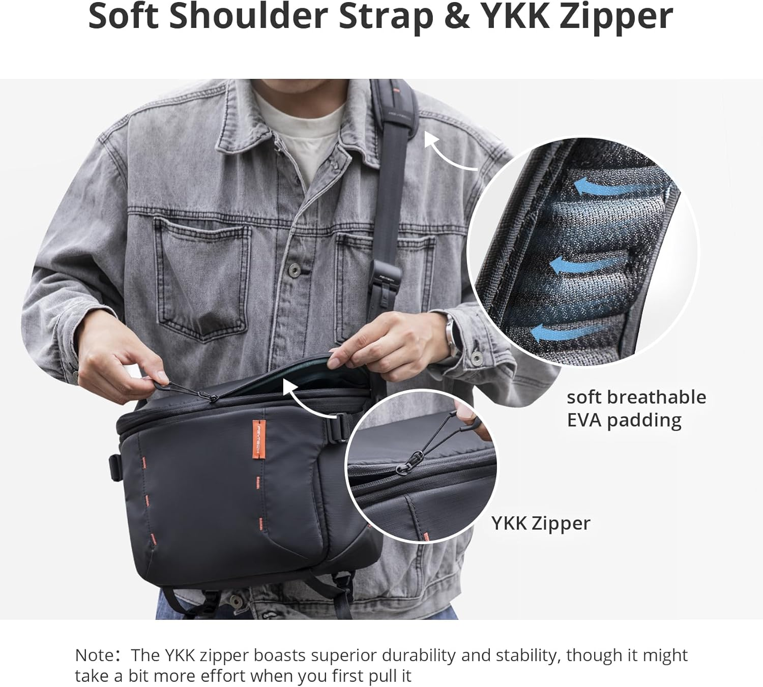 PGYTECH Onemo Sling Camera Bag 7L-9L, Waterproof Crossbody Camera Shoulder Bag for Photographers Travel, DSLR Camera Bag for Sony/Canon/Nikon/Dji Mavic/Mirrorless/Tripod/Laptop image number 4