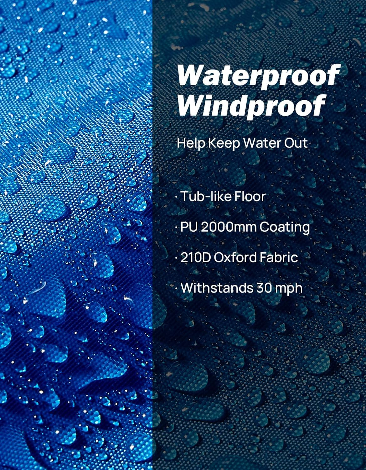 JOYTUTUS SUV Tent with Inflatable Pump, Easy Set-Up Car Tent for 6 Person with Car Roof Canopy, Dual-Use Blow up SUV Camping Tent with 2 Awnings, Double Door image number 2