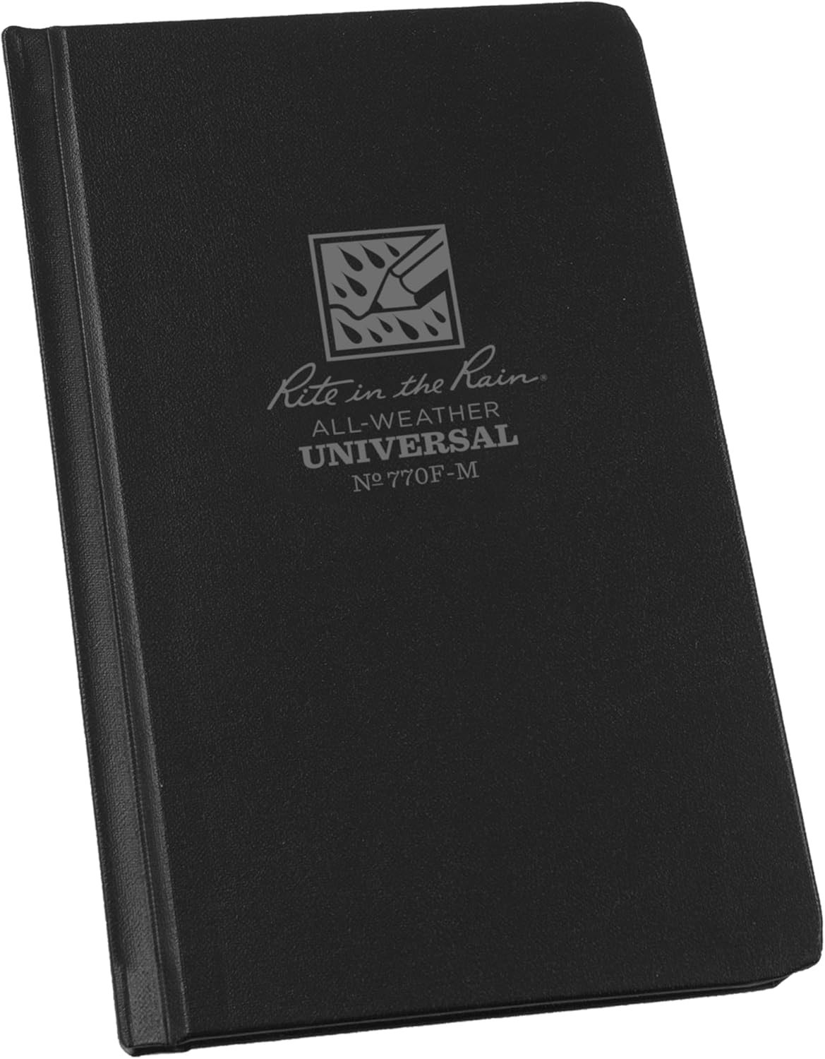 Rite in the Rain Weatherproof Hard Cover Notebook, 4.25" X 6.75", Tan Cover, Universal Pattern (No. 970TF-M)