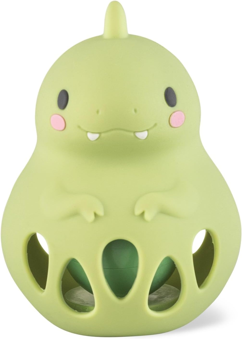 Tiger Tribe: Silicone Rattle - Bunny - Soft & Squishy Silicone, Gentle Rattle Sound, Easy to Grip, Soothing Sensory Toy, Infant & Baby Ages 0-2 Year. image number 4