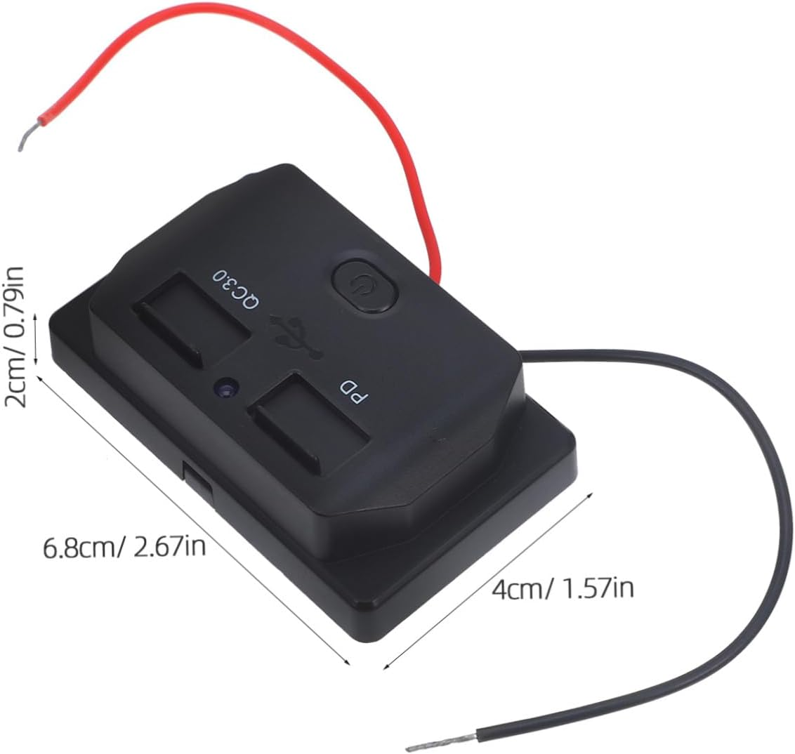 JECOMPRIS Car Phone Charger Dual Port Fast USB C Car Charger USB Outlet Wall Mount Compatible image number 1