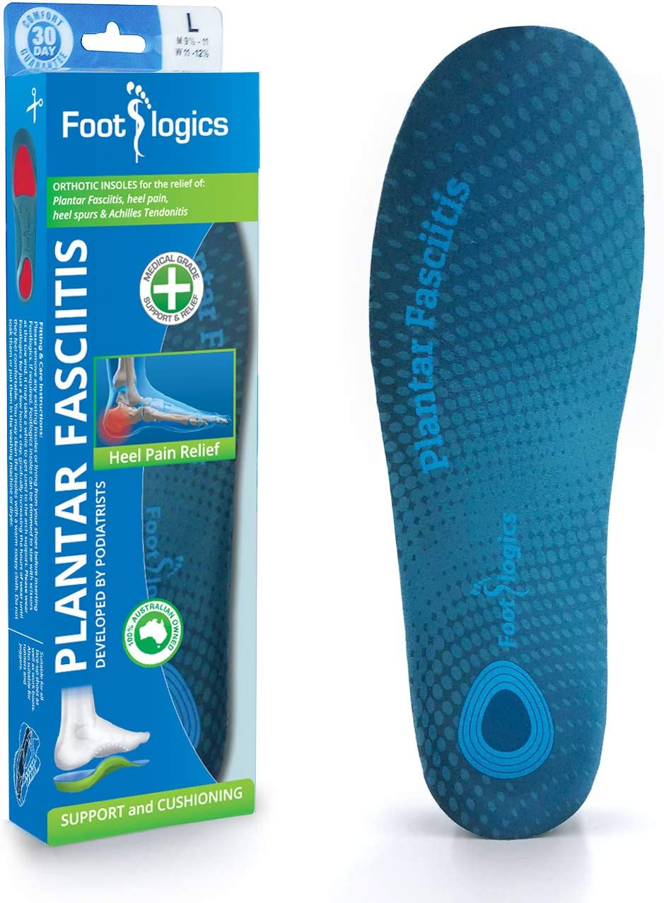 Footlogics Plantar Fasciitis Orthotic Insoles, Designed for Heel Pain and Plantar Fasciitis, Corrects Pronation, Helpful for the Relief of Achilles Tendonitis & Metatarsalgia, Full Length, Small, Pair image number 2
