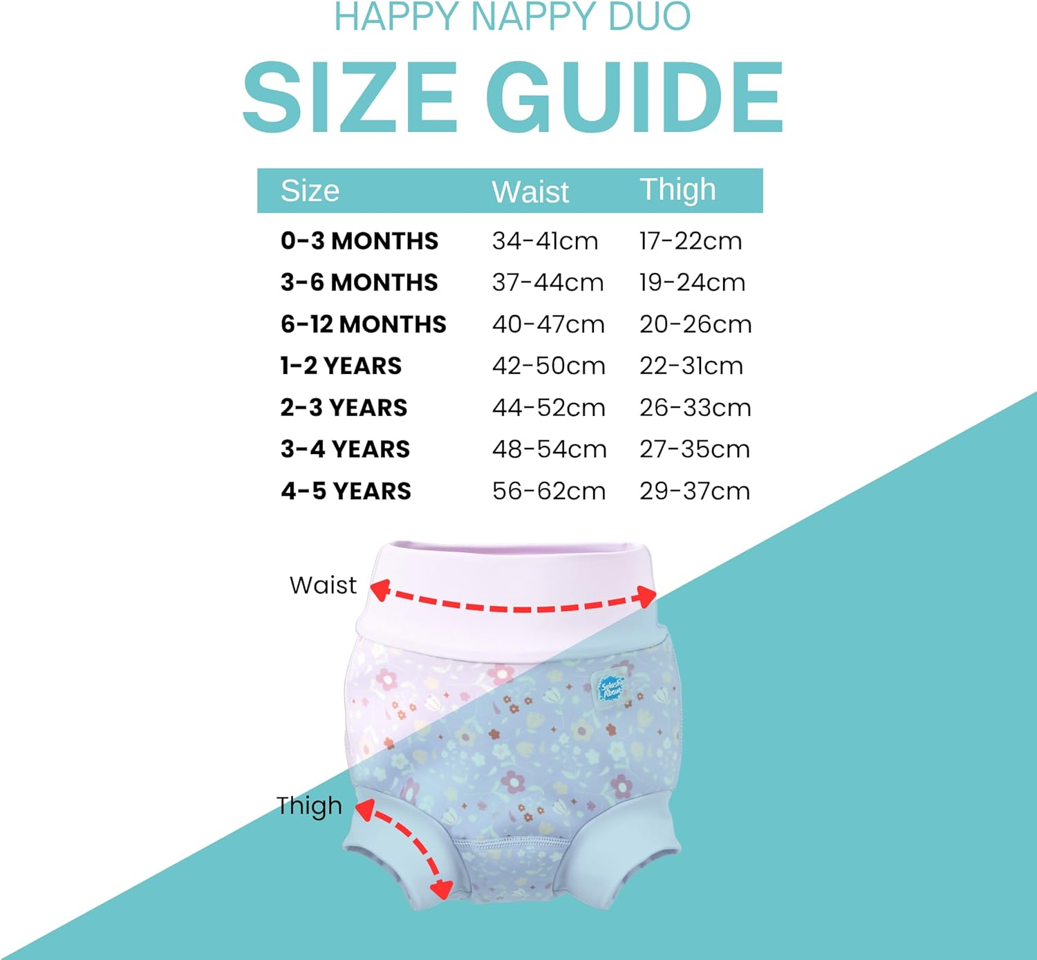 Splash about Happy Nappy Duo Lilac Spring, 2-3 Years image number 2