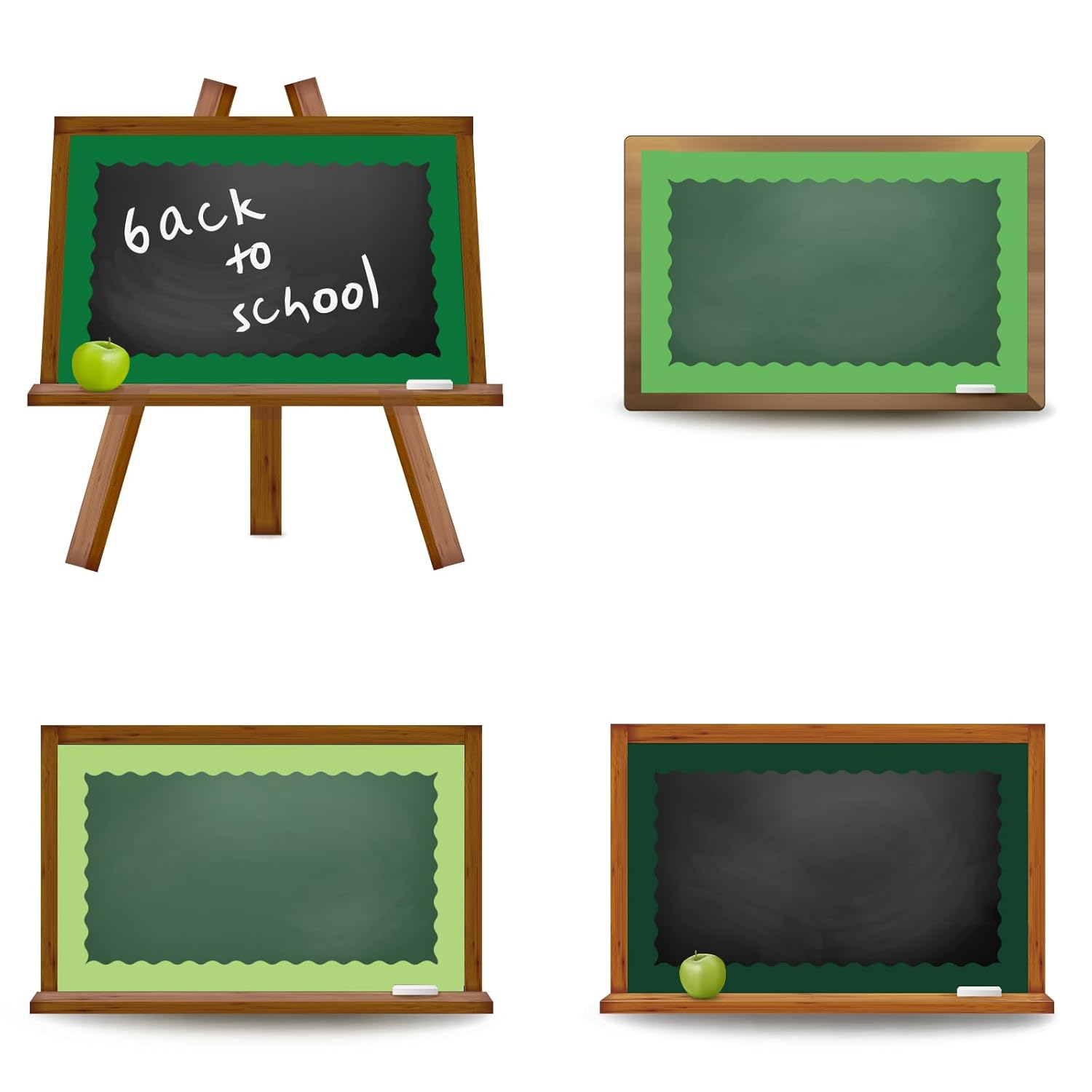 Whaline 65.6Ft Green Bulletin Board Borders - 4 Rolls Gradient Series Die-Cut Strips, Colorful Rolled Trim for School Classroom Office Chalkboard Decoration image number 4