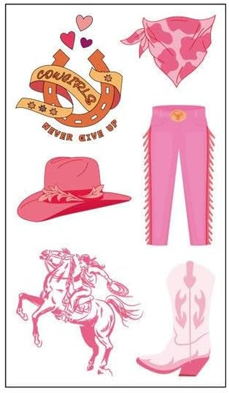 Cowboy Tattoo Stickers Cartoon Tattoo Stickers Cute Face Stickers Temporary Stickers