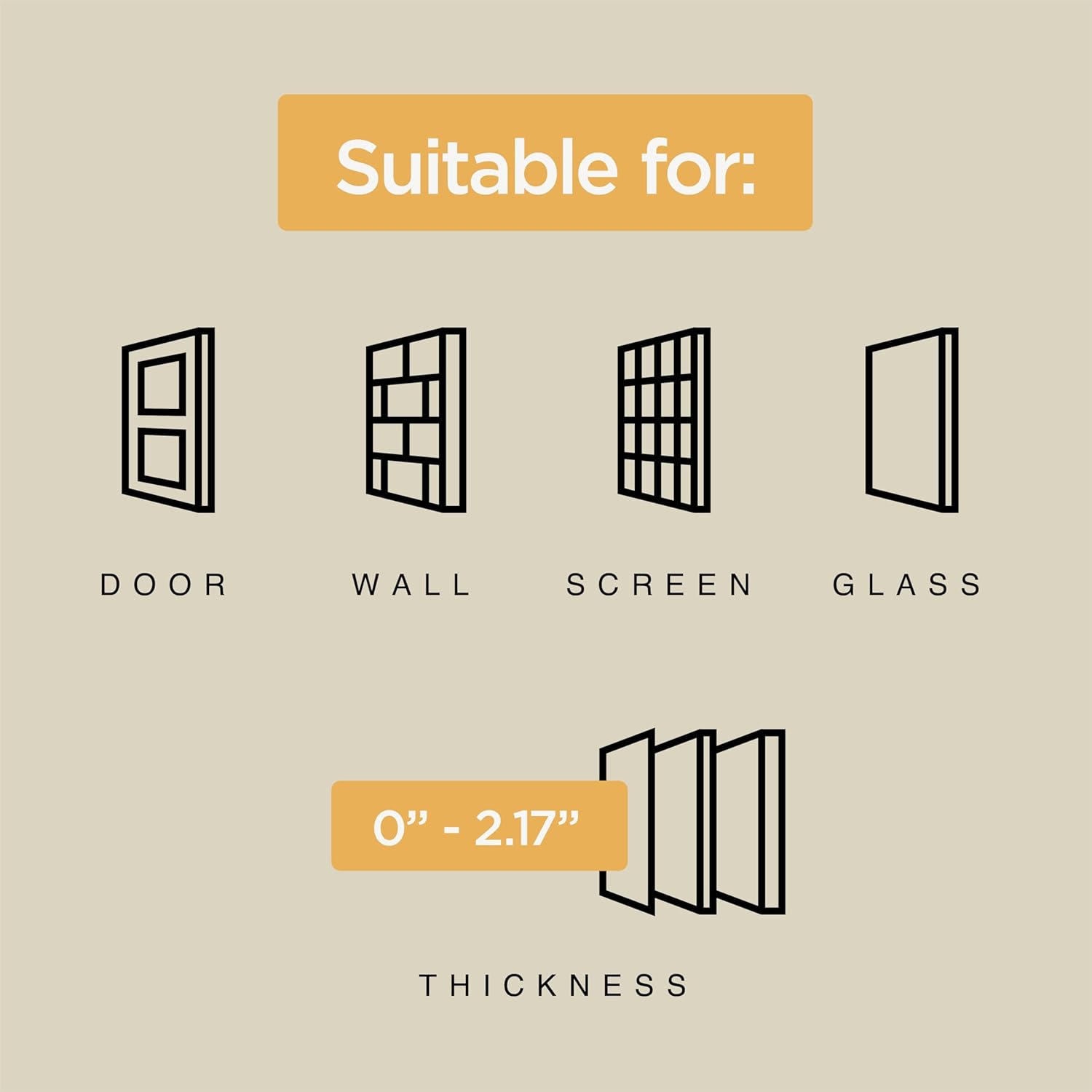 Hakuna Pets Super Tough Pet, Cat and Dog Door with 2-Way Locking Panel for Screens, Doors, Walls and Glass up to 2.17" Thick, Small, Black image number 4