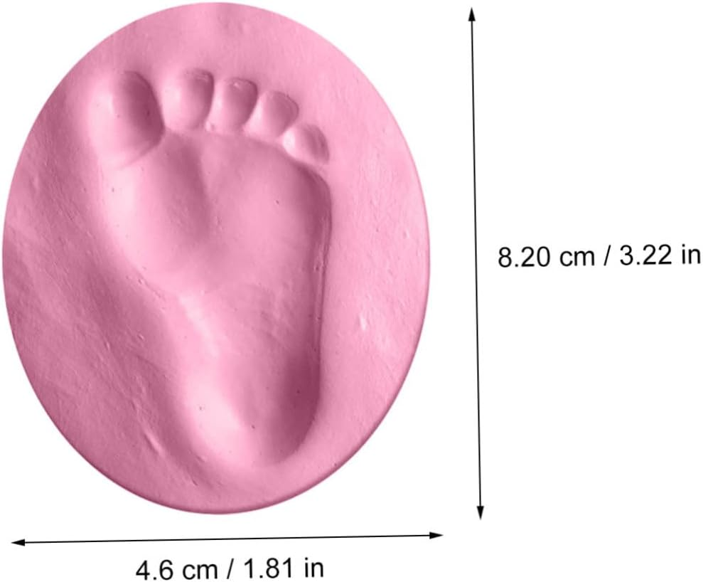 Kisangel 4Pcs Handprint Footprint Keepsake Kit Newborn Handprint and Footprint Molds Shower Unique Ornament