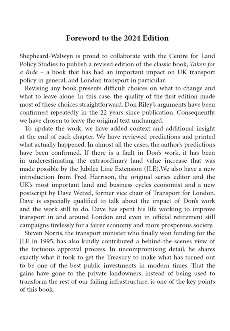 Taken for a Ride: Taxpayers, Trains and Hm Treasury