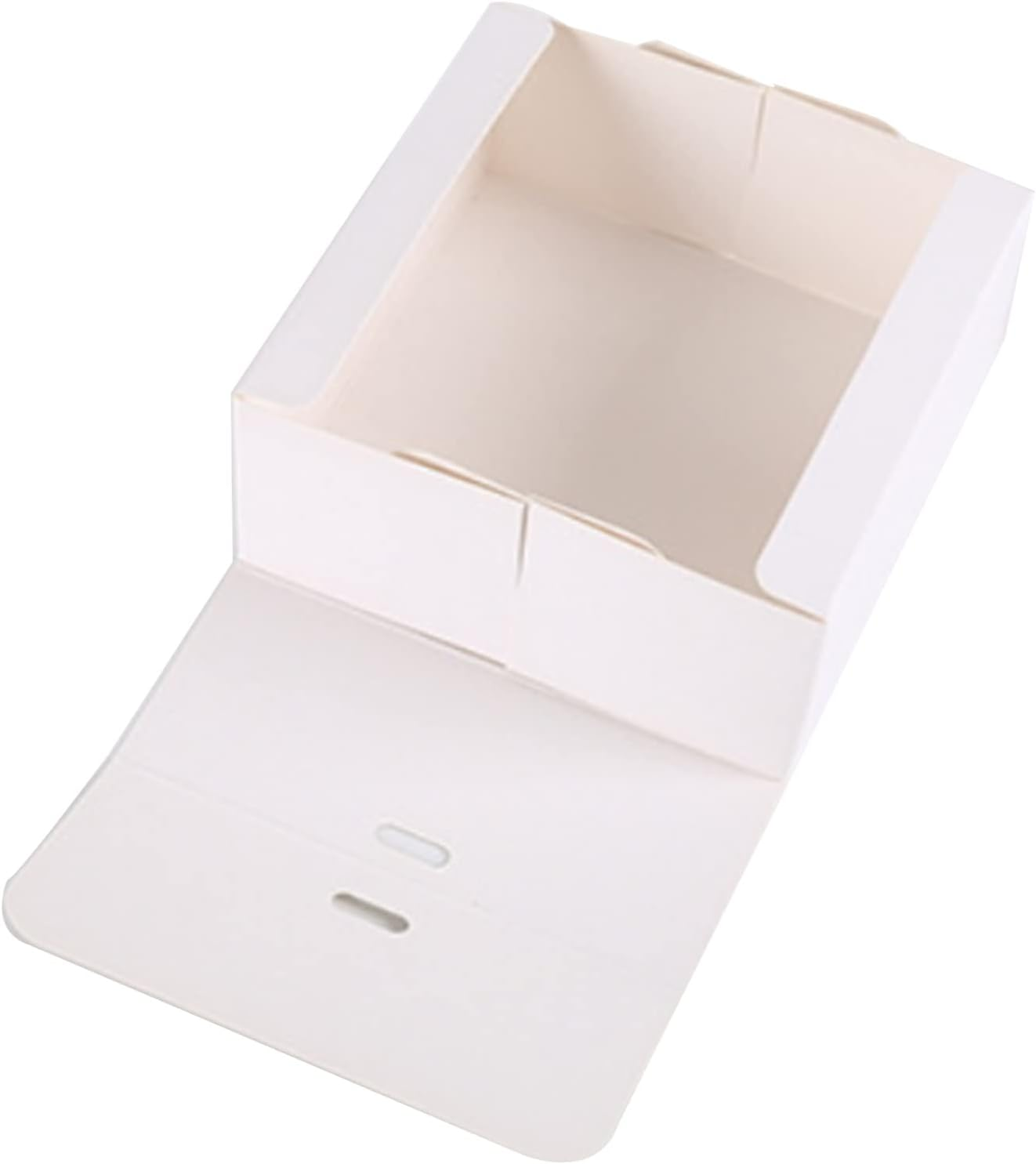 10 Pack Gift Boxes with Ribbon, 27X20X8Cm White Kraft Paper Boxes, Foldable Square Gift Wrap Boxes Bulk Presents Package Boxes for Gifts, Crafting, Candy, Party Favors image number 5