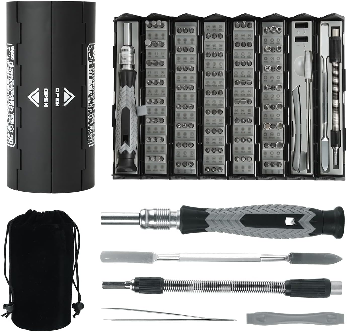 126 in 1 Precision Screwdriver Set Professional Magnetic Repair Tool Kit for Computer, Laptop, Xbox, Macbook, Game Console image number 4