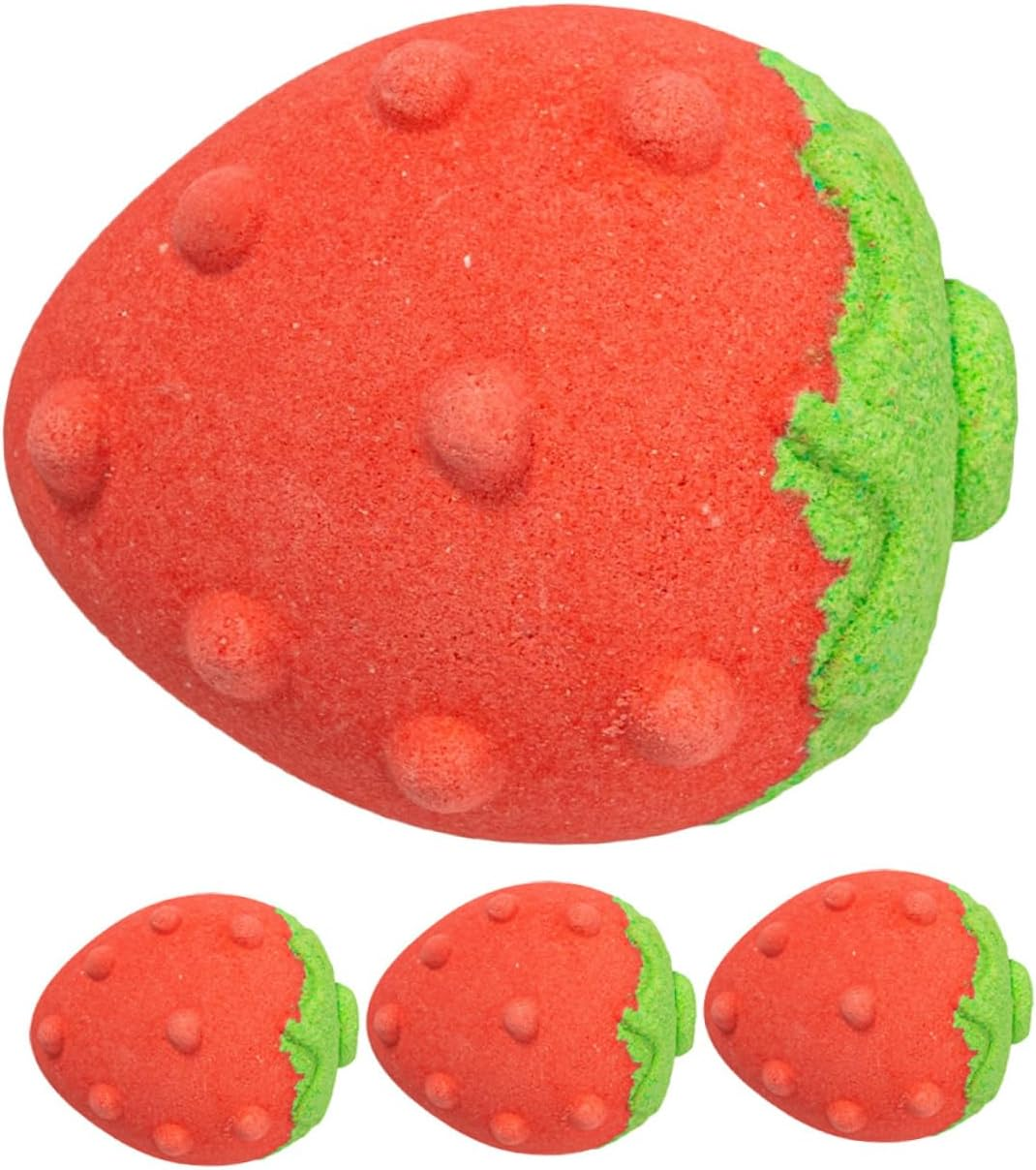 Gogogmee Strawberry Fragrance Bubble Bath Set 4Pcs Bathing Salt Exfoliating Powders Portable Gentle for Foot Soak Spa image number 1