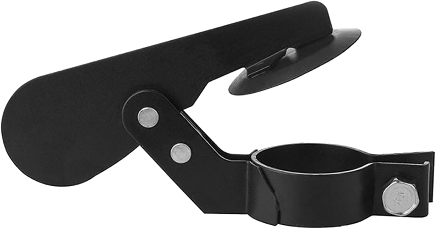 Tractor Exhaust Weather Flap, Carbon Steel Waterproof Muffler Cover, Black Wear Resistant Rain Cap, User Friendly Panel to Prevent Moisture and Debris, Ideal for Tractors, Trucks