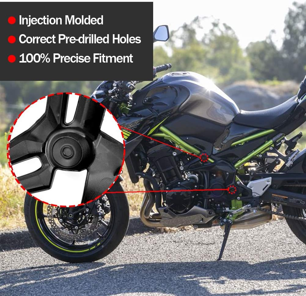 Motorcycle Injection Front Side Trim Panel Frame Body Cover Fairing Protection Decoration Kit for K-Awasaki Z900 ZR900 Z ZR 900 Z-900 2020 2021 2022 2023 Motorbike Accessories Parts (Carbon Look) image number 5