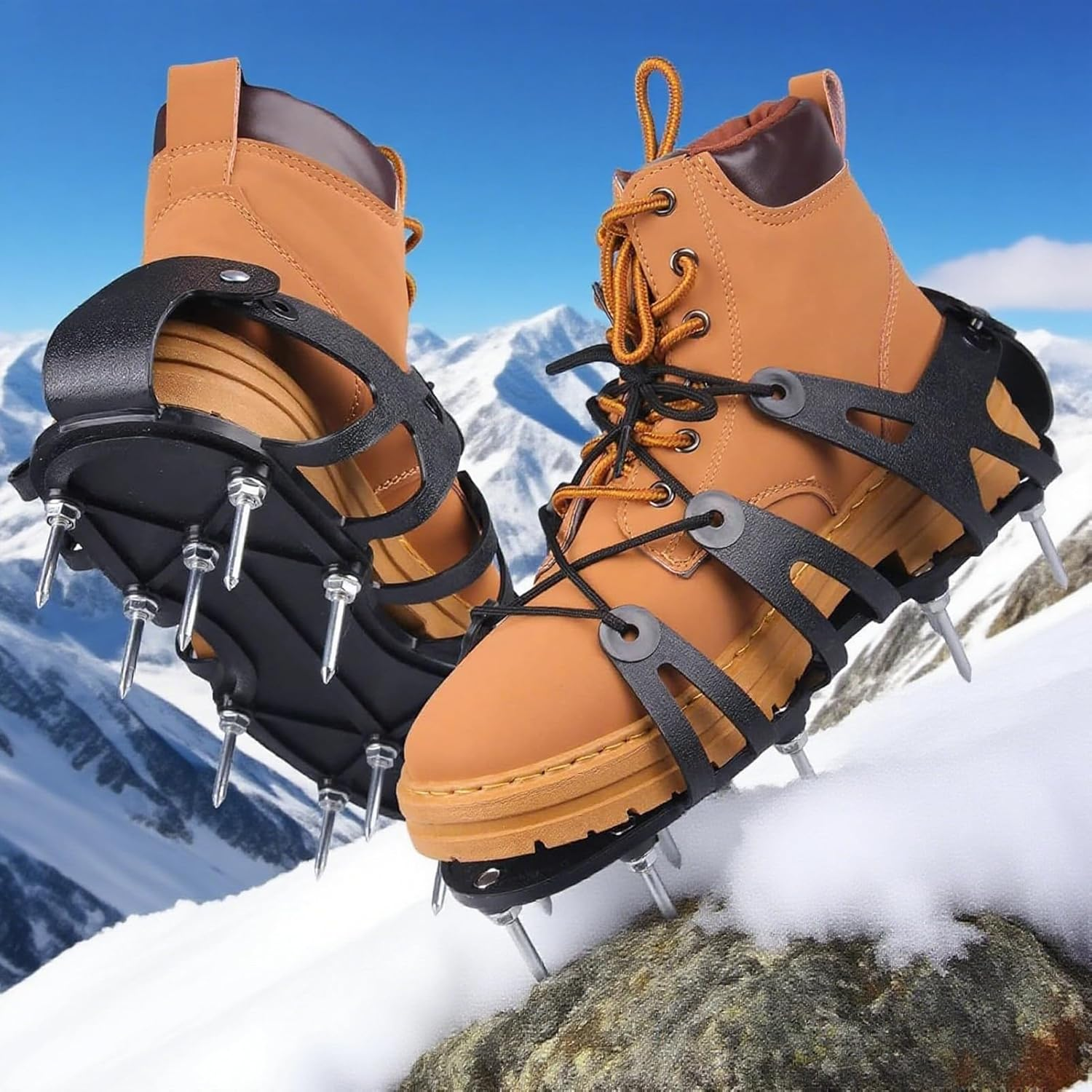 DAWCBVJQ Spiked Shoes for Lawn Ventilation, Garden Ventilation Sandals, Lawn Aerator Tool, Heavy Duty Floor Fan for Soil Loosening and Weed Removal in the Garden, Outdoor Use image number 2