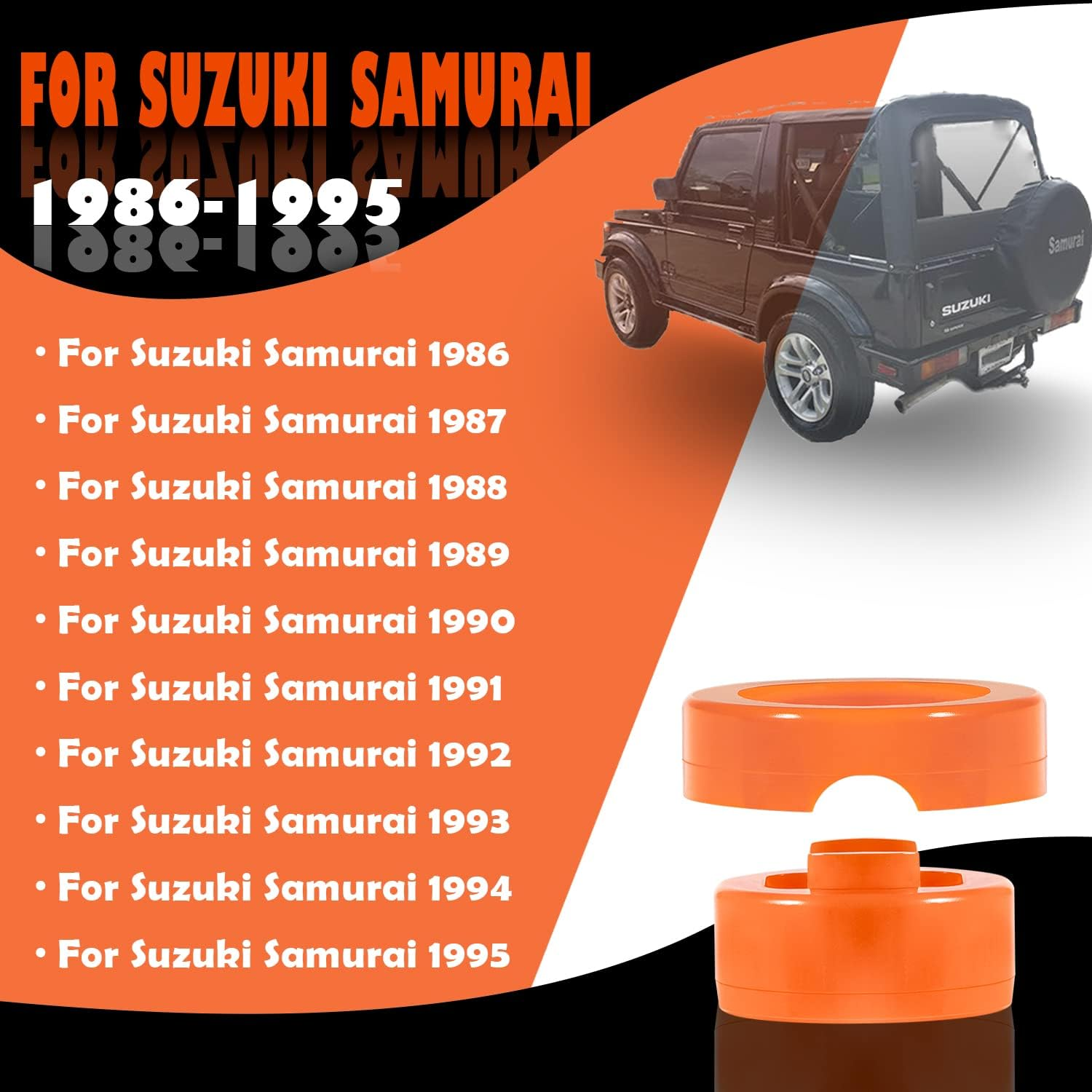 Polyurethane Transmission and Transfer Case Shifter Bushing Kit for Suzuki Samurai 86-95 image number 1