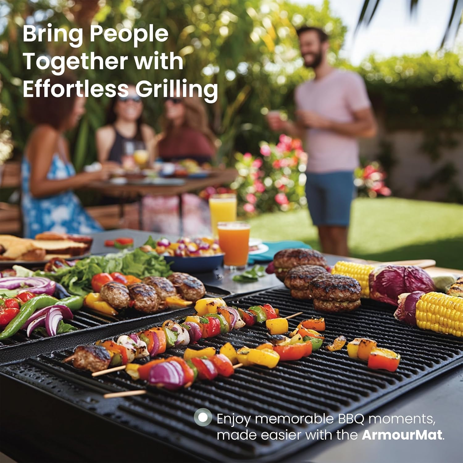Amourmat BBQ Grill Mats 3Pce | Non-Stick, Reusable Liners for Gas & Charcoal Grills image number 4