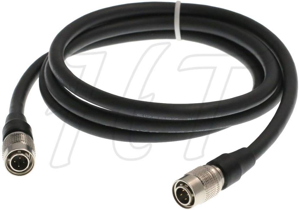 Hangton BDS Power Cable Male Hirose 4 Pin to Hirose 4 Pin for Sound Devices Mixpre 688 Mixer Zoom F8 Recorder 1M image number 1