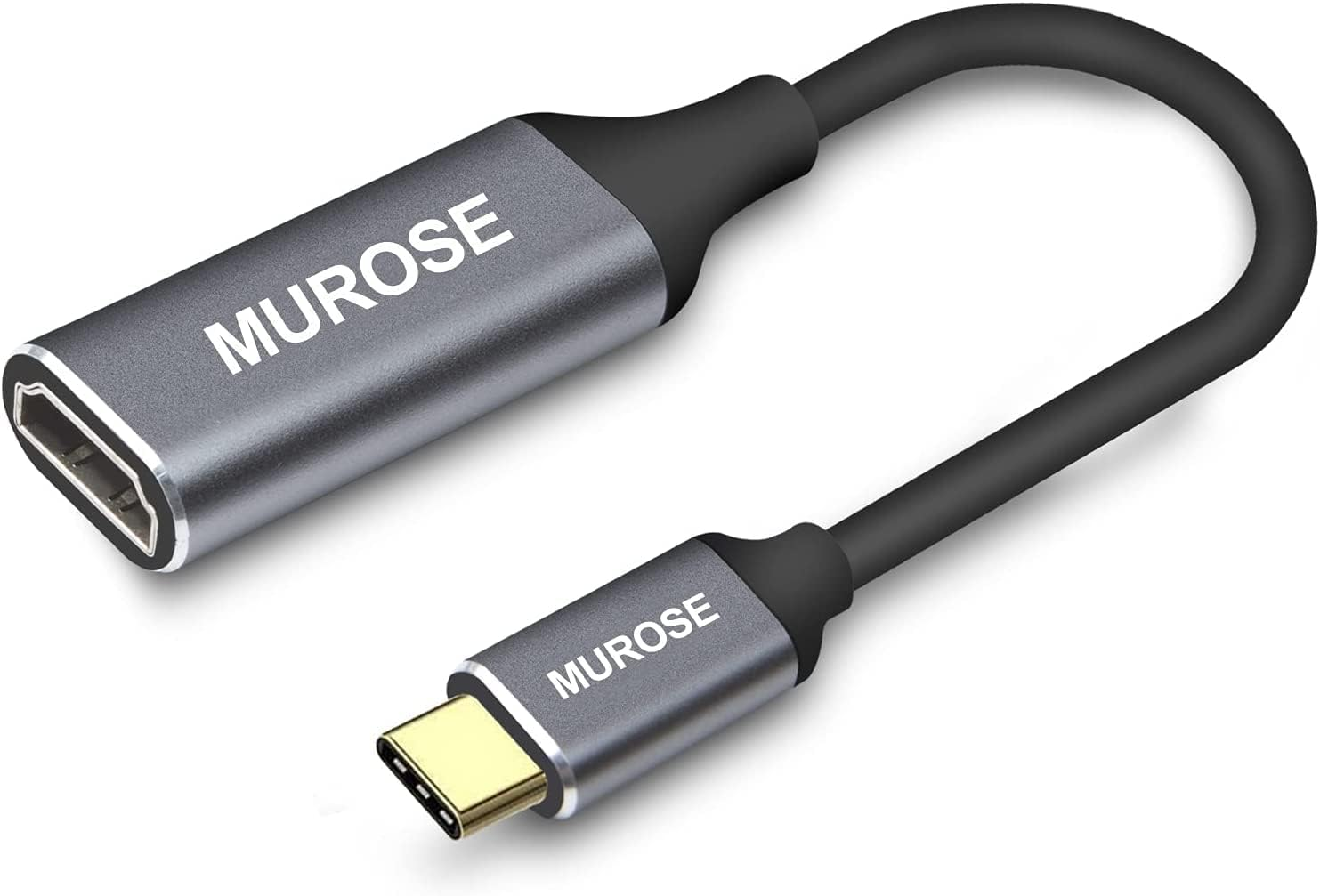 USB C to HDMI Adapter 4K@60Hz, MUROSE USB Type-C Male to HDMI Female Adapter,10Gbp/S Speed Thunderbolt 3/4 to HDMI Connector for Macbook Pro, Macbook Air, Ipad Pro, Pixelbook, XPS, Galaxy, and More image number 3