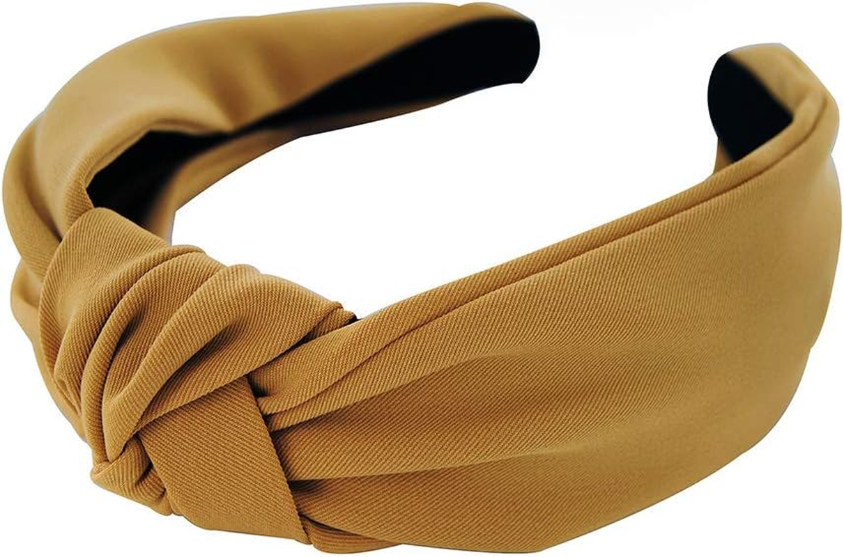 Axy HR35 Fabric Headband with Knot Vintage Beautiful Headband Hair Accessories Light Grey - Black image number 7