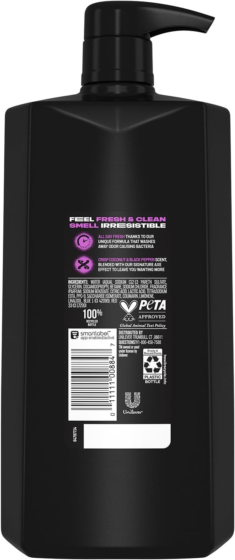 AXE Body Wash for Men, Excite, 28 Oz with Pump