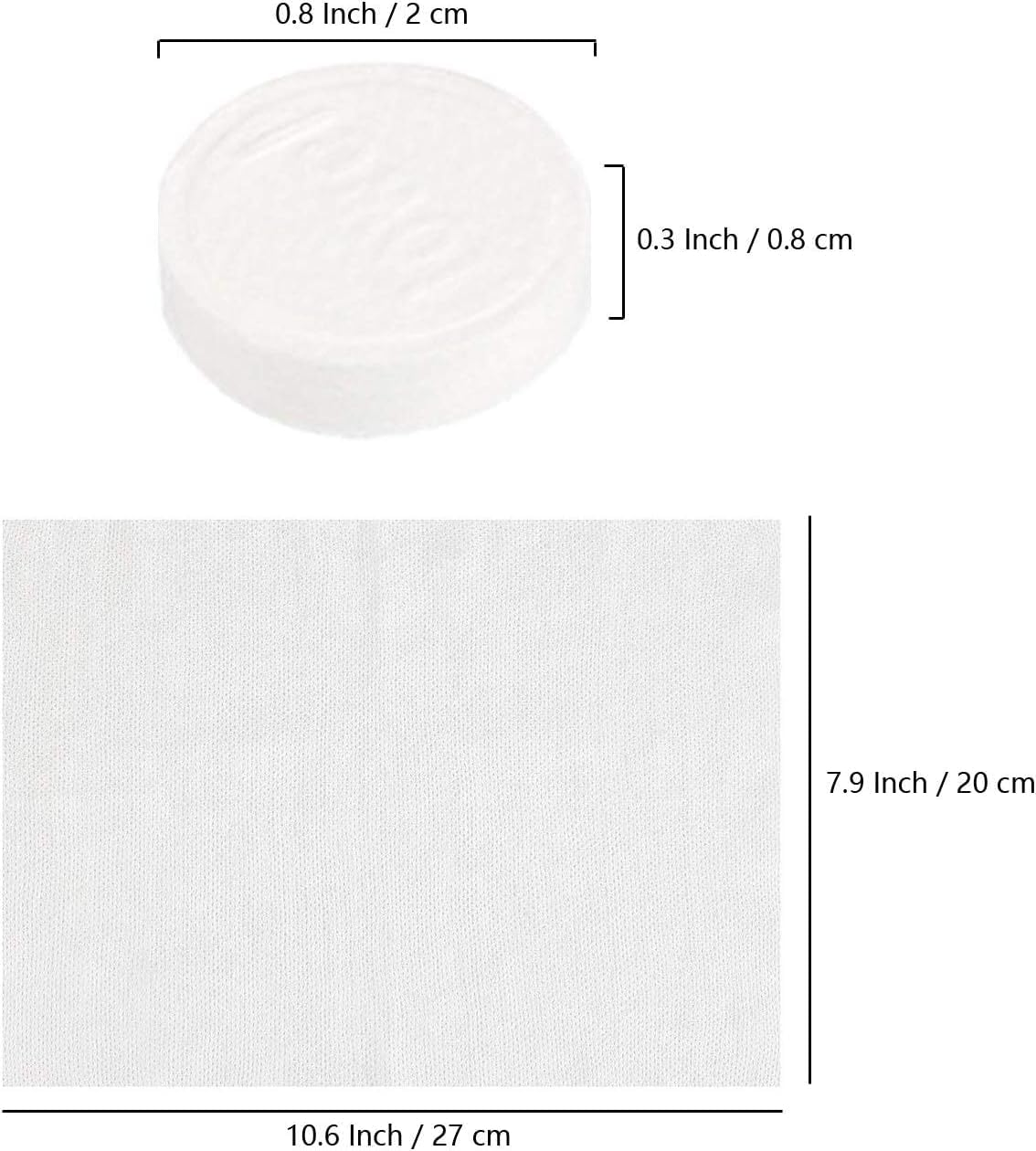 200 Pieces Compressed Towels, Portable Disposable Mini Compressed Coin Cotton Soft Durable Reusable Tissue for Travel Sports, Beauty Salon or Home Hand Wipes