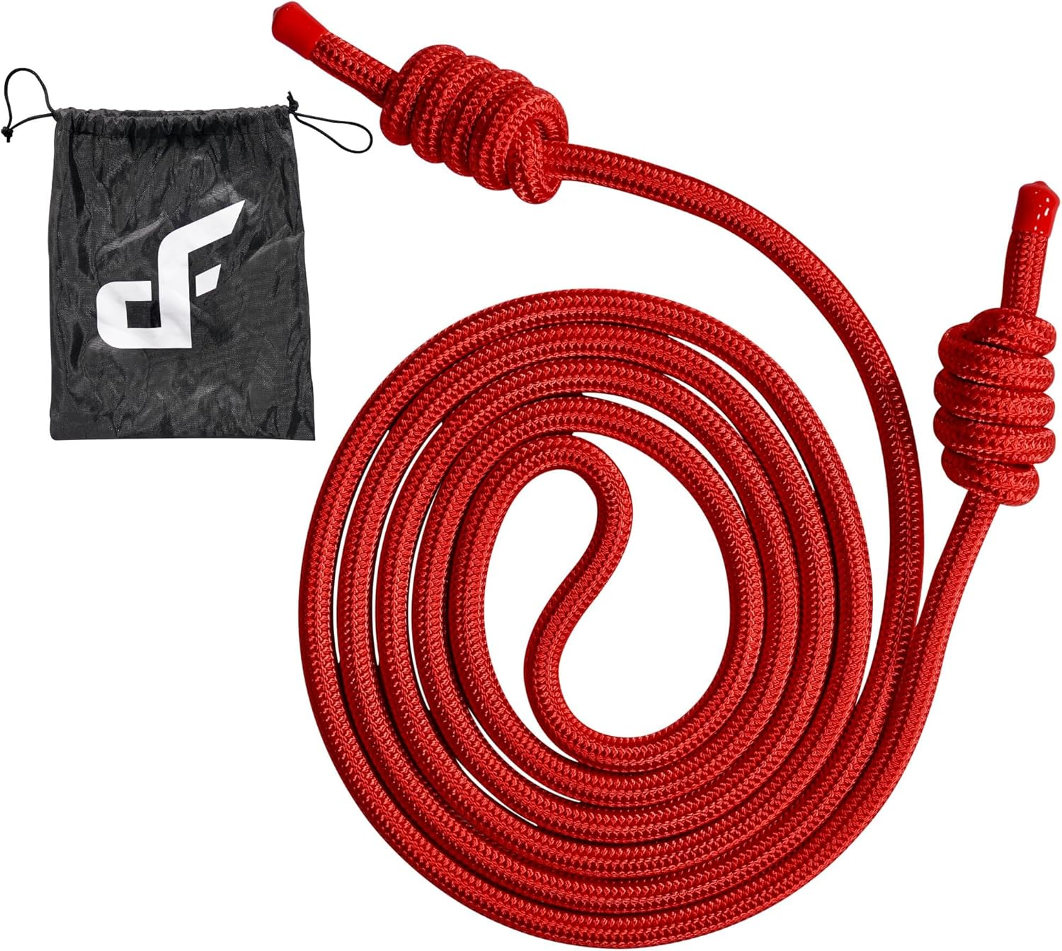 Flow Rope for Fitness Exercise - Double Braid 9Ft Adjustable Length Jump Ropes - Home or Gym Training Workout for Men and Women