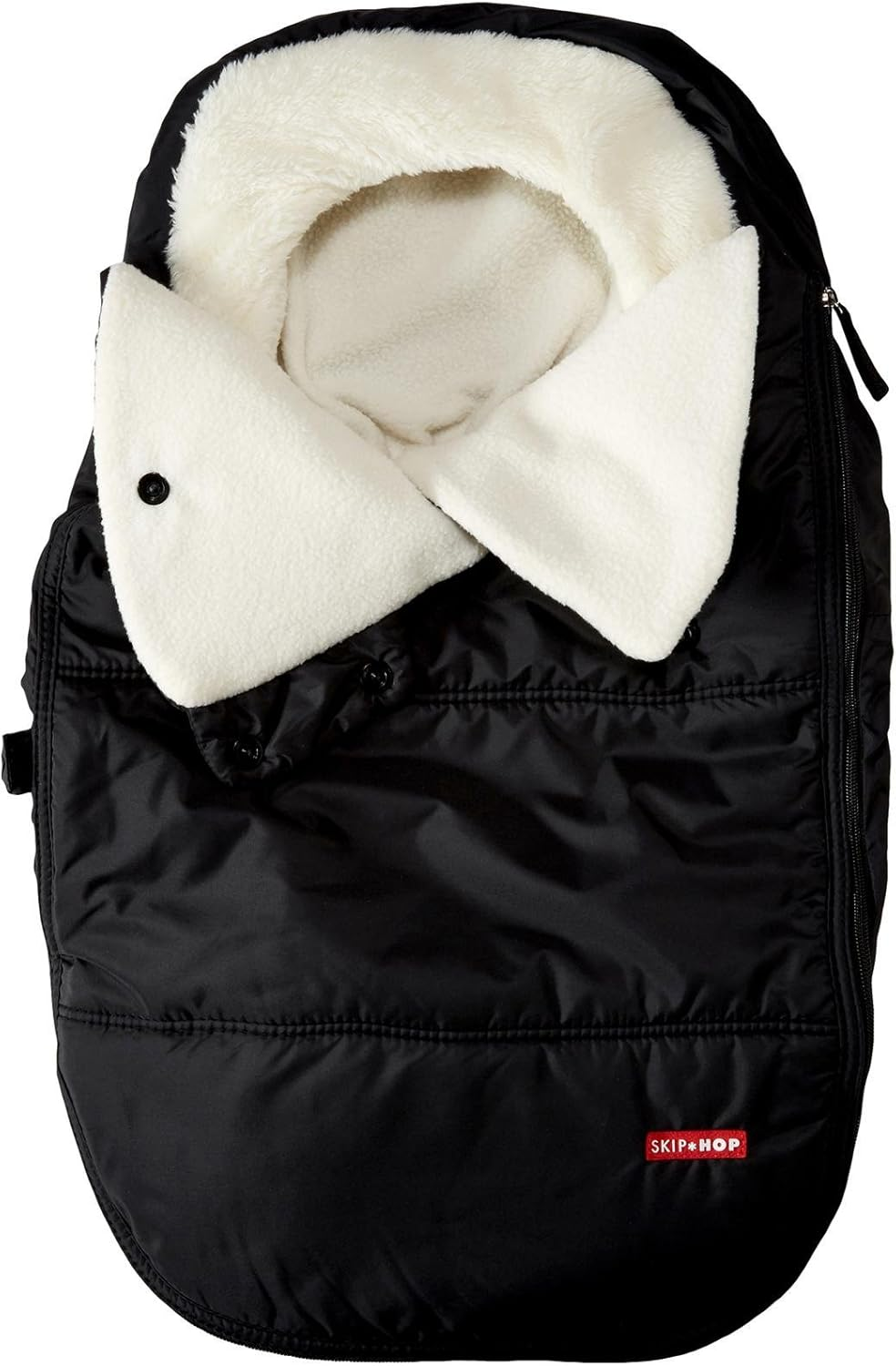 Skip Hop Winter Car Seat Cover: Ultra Plush Fleece, Black