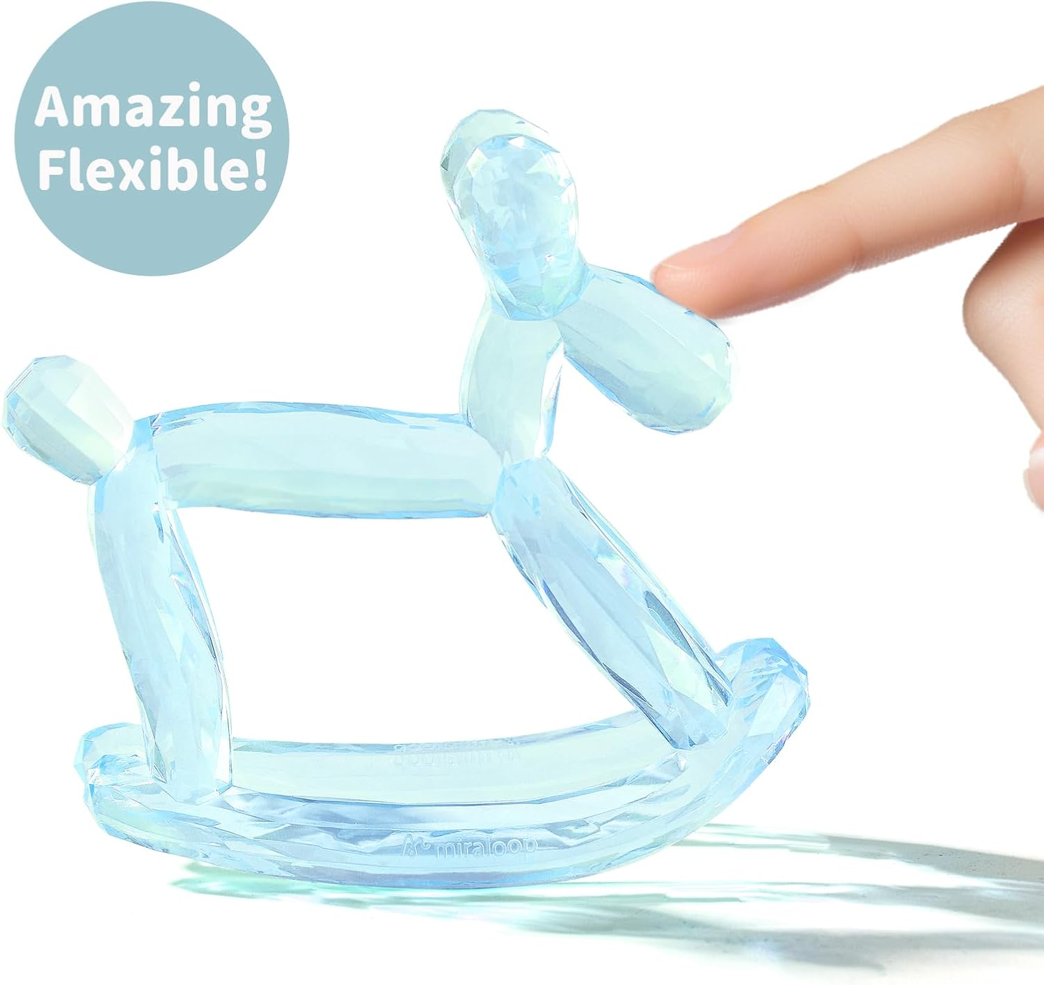 Crystal Jelly Baby Teether - Baby Teething Toy 3-6 Months | Global Safety Tested in 33 Countries | Bpa-Free Silicone Easy-Grip Odorless Anti-Choking Design (Voyages)