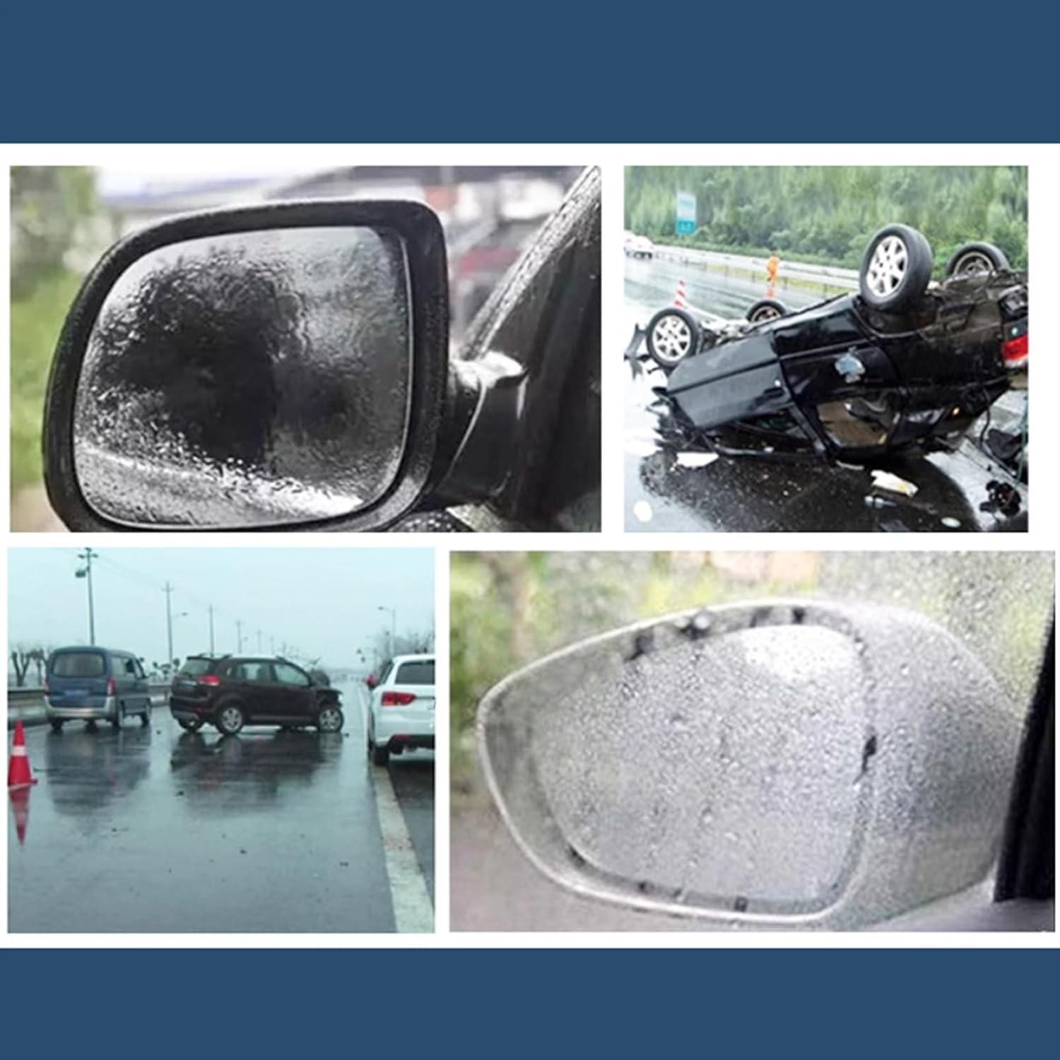 Riaisttd Car Glass Coating - 30Ml Automotive Glass Rainproof Coating Agent | Anti-Fog Auto Window Restorer for Safe Driving Vehicle Maintenance Exterior Daily Care Rear View Mirror image number 2