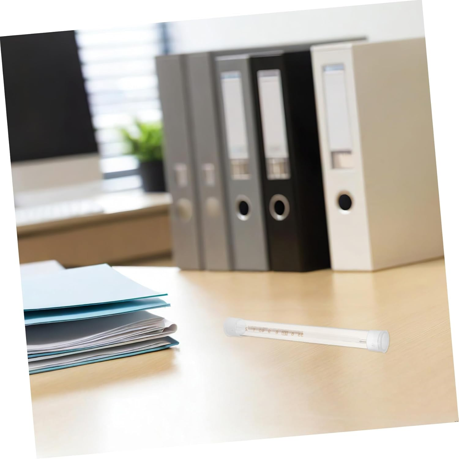 10Pcs Thermometer Protector Box Plastic Storage Tube Compact Safety Organizer for Travel Home Office Use Multipurpose Needle Case Dustproof image number 6