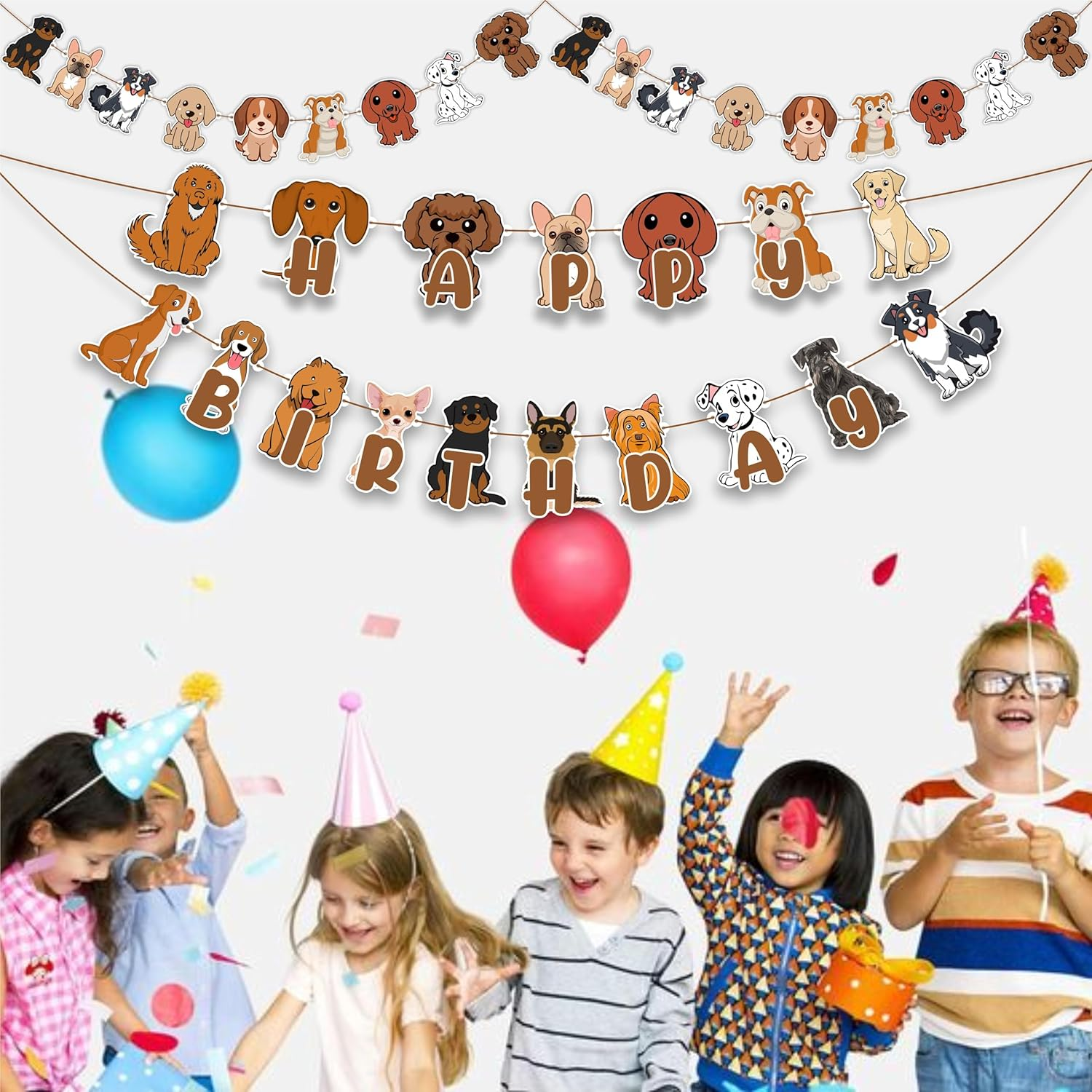 Pupy Dog Theme Celebration with Paw Print, Cute Puppy Decorations, Supplies, Fun Interactive Games, Eco-Friendly Materials, and Joyful Companionship for Birthdays, and Family Gatherings image number 6