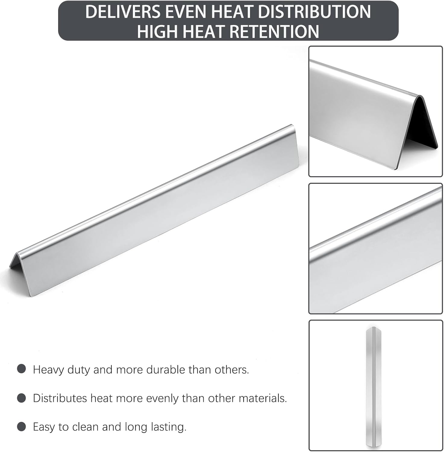 Genesis 62752 Grill 4 Burner 7620 7621 Flavorizer Bars 65505 Heat Deflectors Replacement Parts for Weber Genesis Grill Parts 300 Series with Front Control E-310 E-320 E-330 S310 S320 S-330 EP310 EP320 image number 1