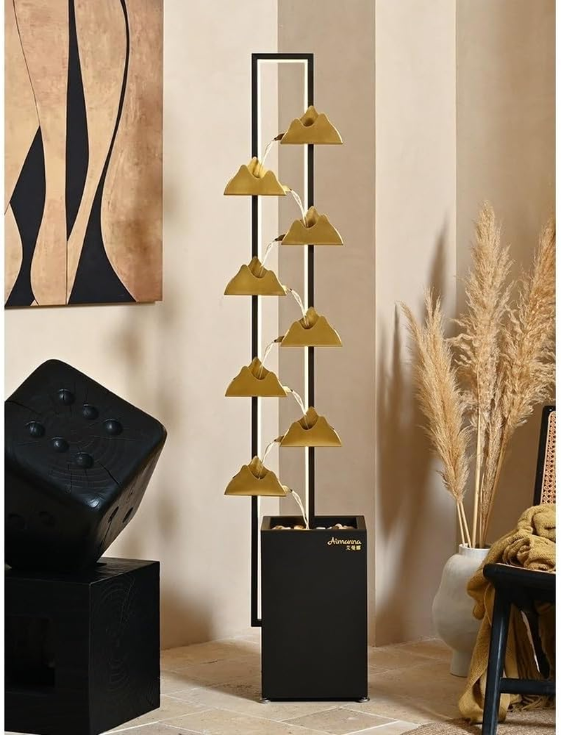 Outdoor Fountain Modern Elegant Circulating Water Ornaments Entryway Living Room Fortune Floor Fountain Opening Housewarming Gift image number 5