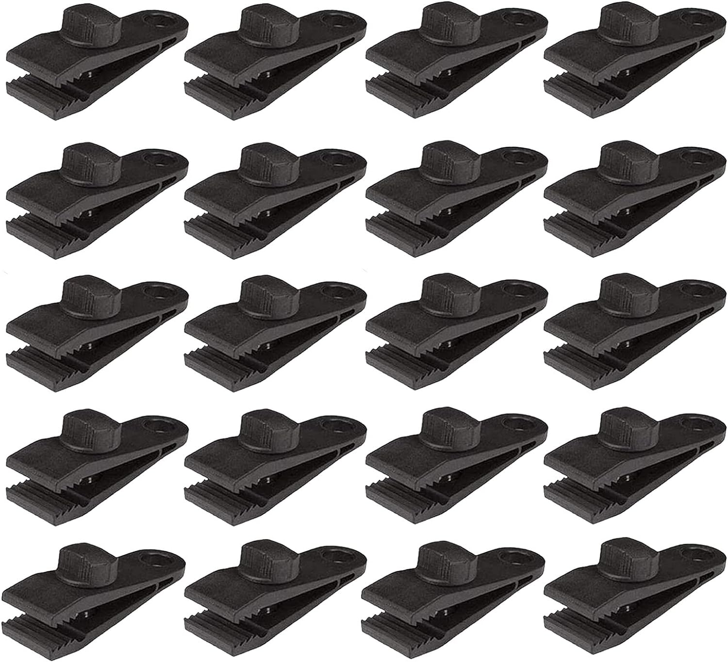 Henglisam Tarp Clips, Heavy Duty Lock Grip, Clamps Withstand 60Mph Strong Wind Fit for Awnings, Outdoor Camping, Caravan Canopies, Car Covers, Swimming Pool Covers (10 Pcs) image number 1